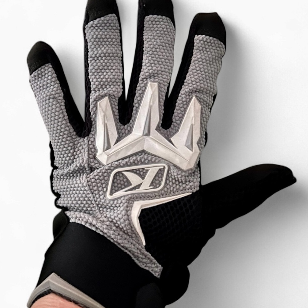 Black and Gray Klim Motorcycle Gloves